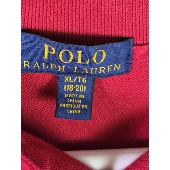 Polo‎ Ralph Lauren Teens (18-20 ) Red  Short Sleeve Shirt - Picture 4 of 8